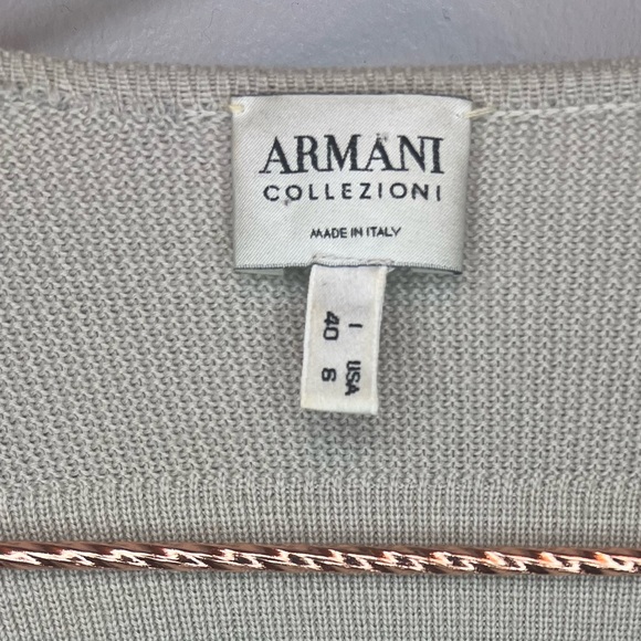 ARMANI 100% Merino Wool Asymmetrical cardigan - Picture 4 of 7